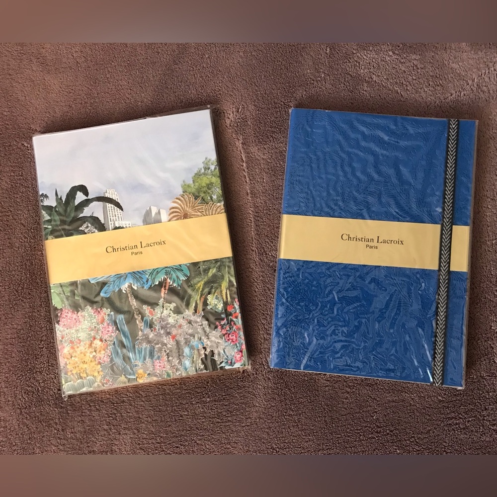 2 New Christian Lacroix Paris Notebooks A5 Layflat Bagatelle & Paseo Outremer